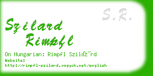 szilard rimpfl business card